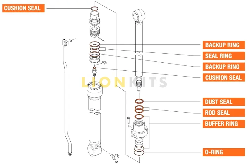 EXAMPLE FOR ARM CYLINDER OF ZX200 3