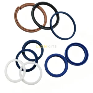 Volvo BL61 steering cylinder seal kit, Volvo BL71 power steering repair kit, 11716625 seal kit replacement, VOE11716625 hydraulic seal kit, Volvo backhoe loader steering cylinder rebuild set 4